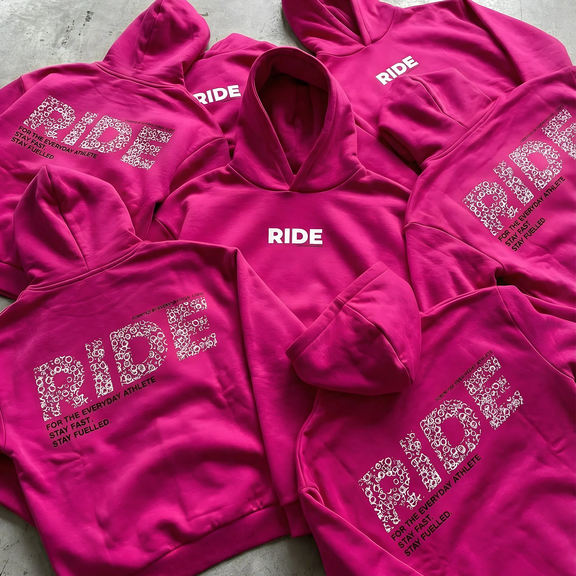 RIDE Bubble Hoodie - Pink - Image 3