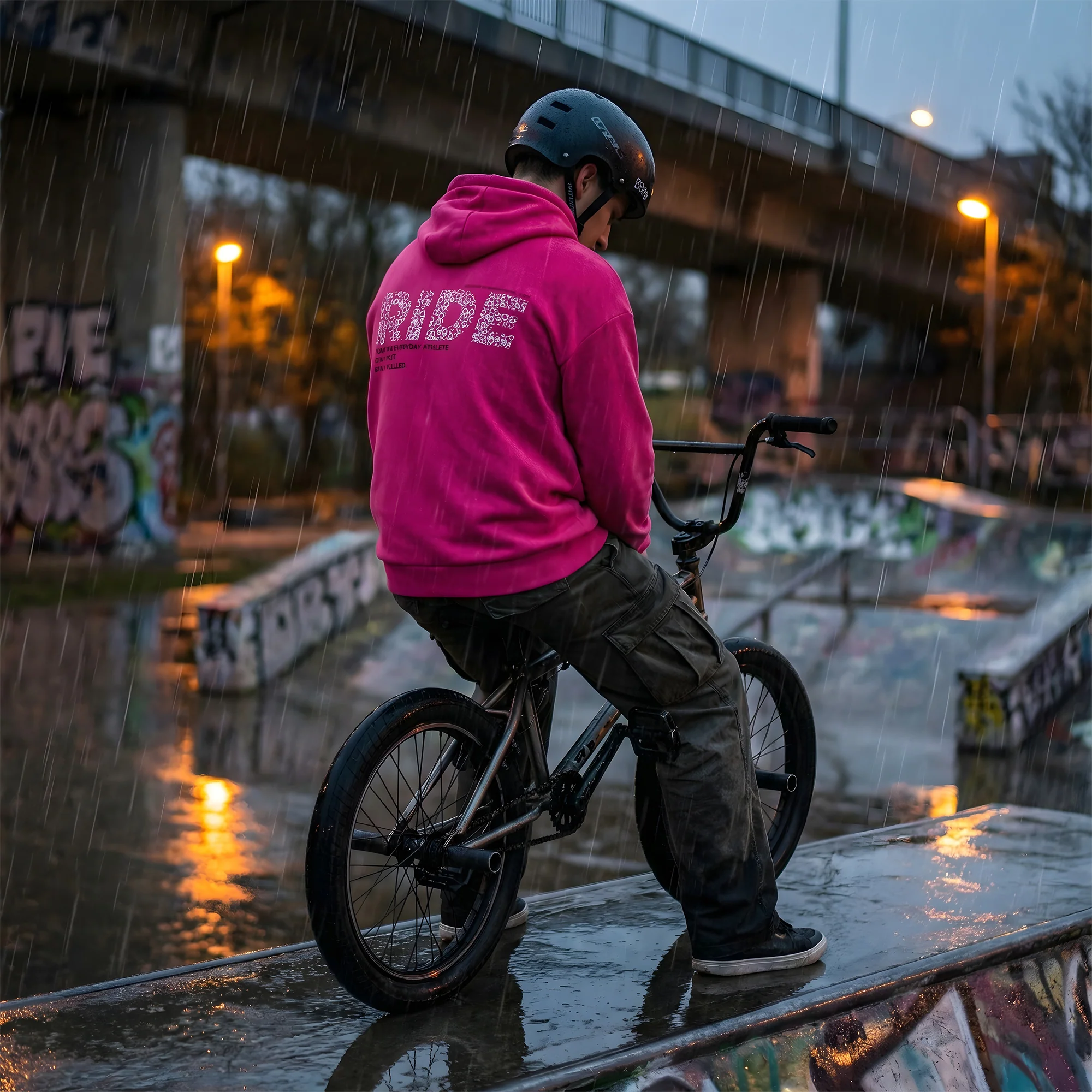 RIDE Bubble Hoodie - Pink - Image 4