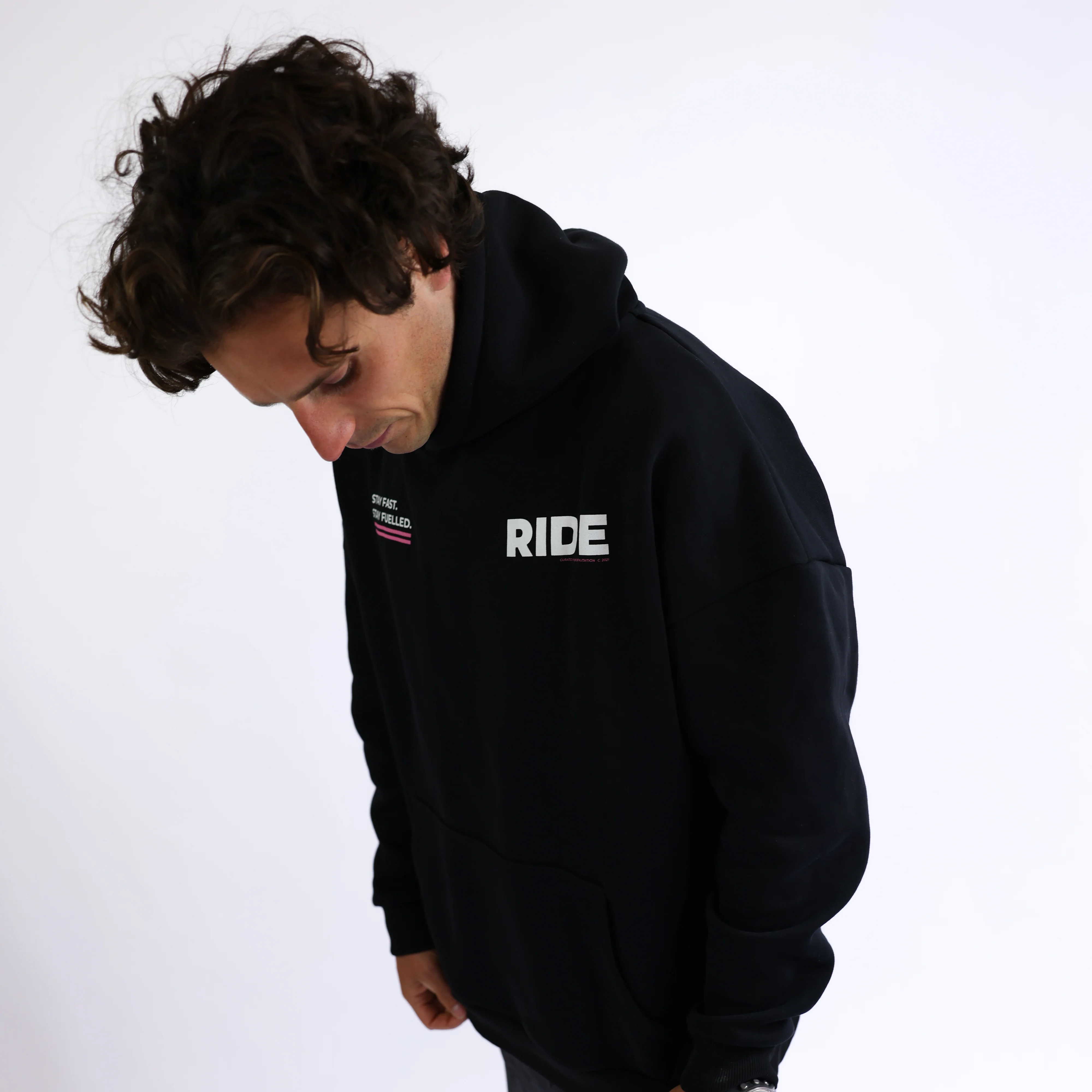 RIDE Racer Hoodie - Black - Image 3